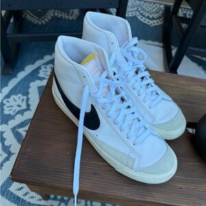 Nike Blazer Men’s size 11 White and Black High-Top Sneakers